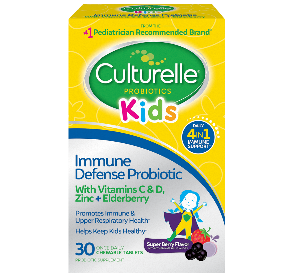 Culturelle Kids Immune Defense + Elderberry, 30 Tablets