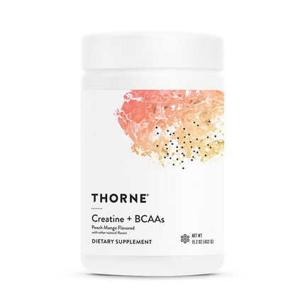 Creatine + BCAAs (Peach Mango Flavored), 420 g Powder , Brand_Thorne Research Form_Powder Size_420 g