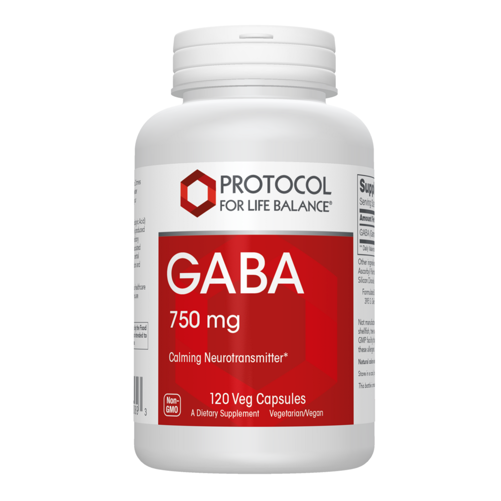 Gaba 750mg, 120 Capsules , Brand_Protocol for Life Balance capsules Form_Capsules Requires Consultation Size_120 Capsules