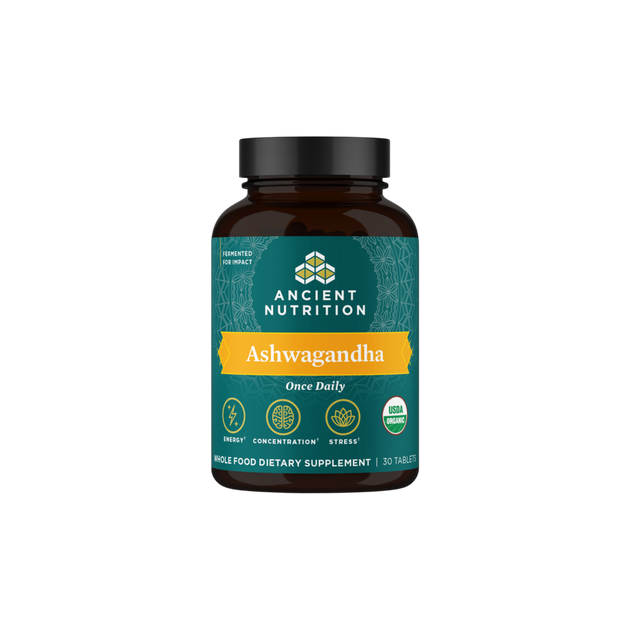 Ancient Nutrition Organic Ashwagandha Tablet - front