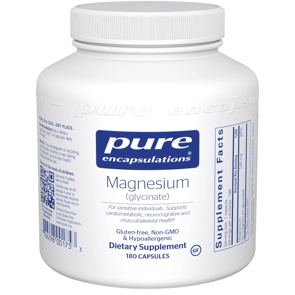 Magnesium Glycinate, 120 mg, 180 Capsules