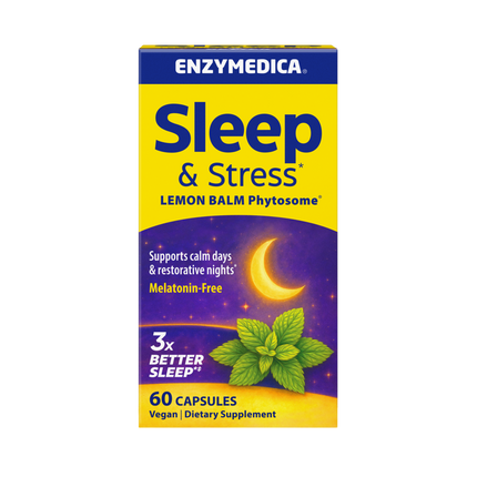 Sleep & Stress (Phytosome Lemon Balm), 60 Capsules