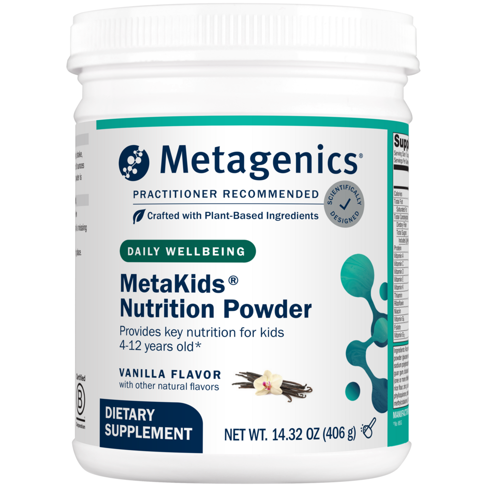 MetaKids™ Nutrition Powder, Vanilla Flavor, 13.33 Oz (378 g) Powder , Emersons Form_Powder powder