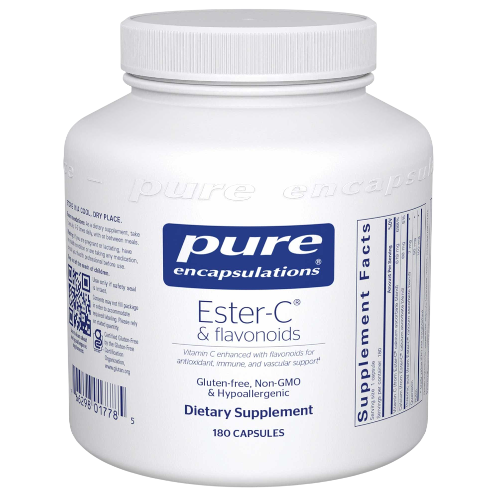 Essential-C & flavonoids, 90 Capsules , Brand_Pure Encapsulations caps Emersons