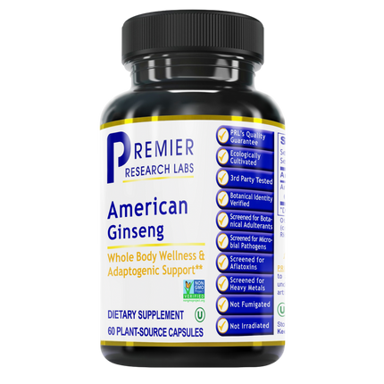 Premier American Ginseng, 60 Capsules , Brand_Premier Research Labs capsules Form_Capsules Requires Consultation Size_60 Capsules