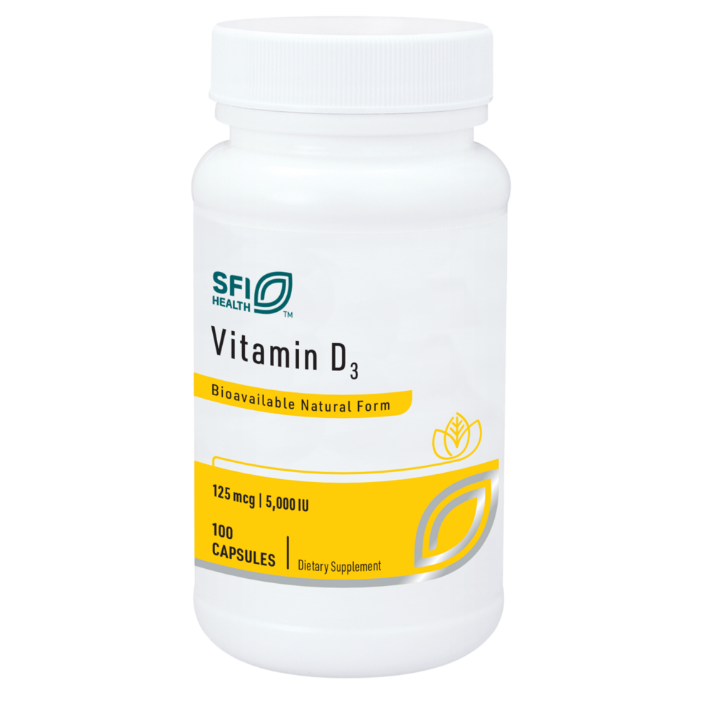 Vitamin D3 5000IU, 100 Capsules