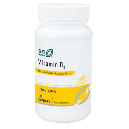 Vitamin D3 5000IU, 100 Capsules