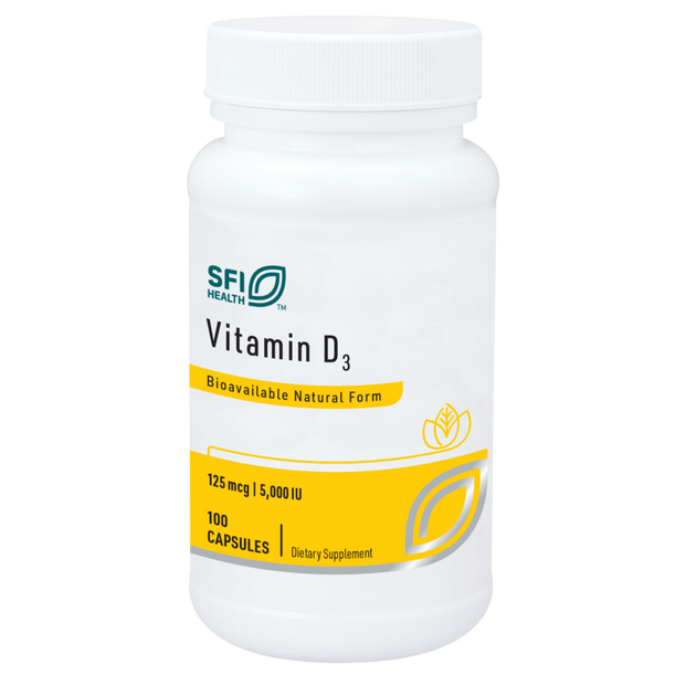 Vitamin D3 5000IU, 100 Capsules