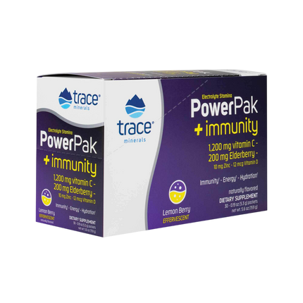 Electrolyte Stamina Power Pak + Immunity - Lemon Berry, 30 Packets