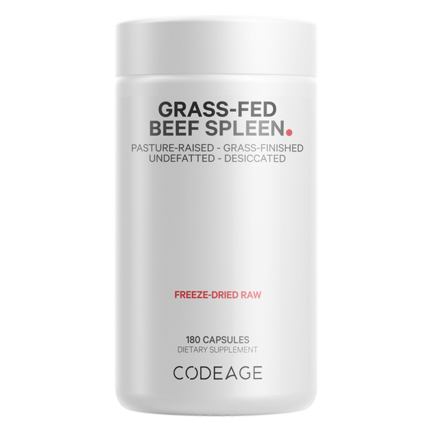 Grass-Fed Beef Spleen, 180 Capsules