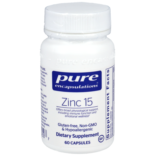 Zinc 15, 60 Capsules , Brand_Pure Encapsulations Form_Capsules Requires Consultation Size_60 Capsules