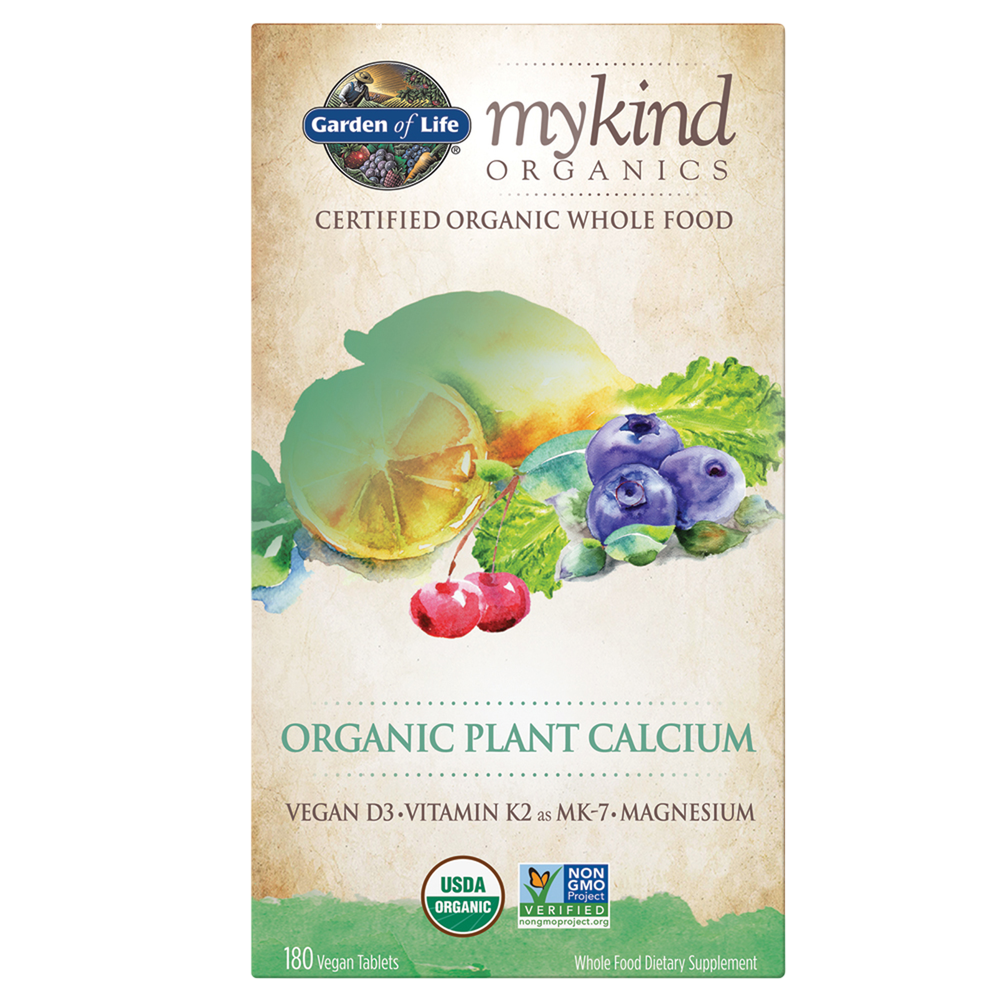 mykind Organics Organic Plant Calcium, 180 Tablets