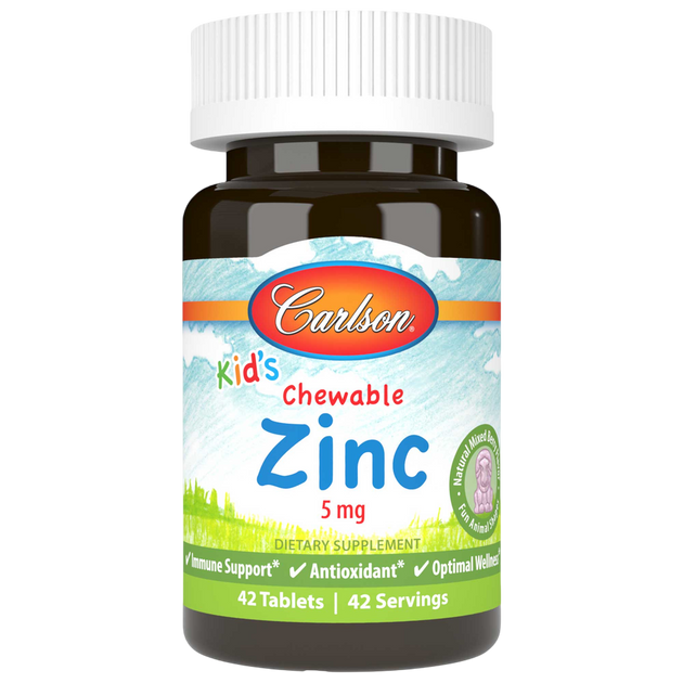 Kid's Chewable Zinc 5mg, 42 Tablets