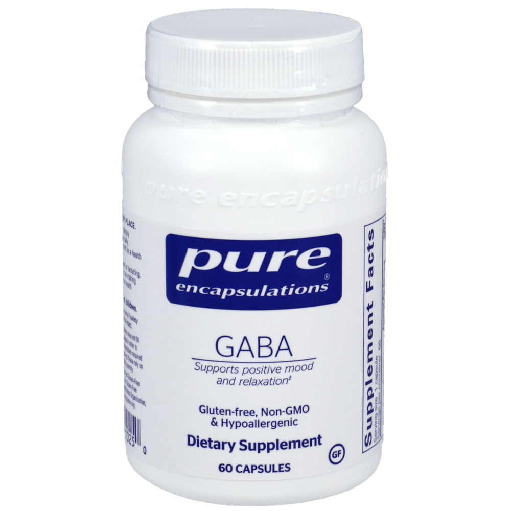 GABA, 60 Capsules , Brand_Pure Encapsulations caps Emersons
