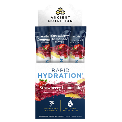 Ancient Nutrition Rapid Hydration - Strawberry Lemonade - front