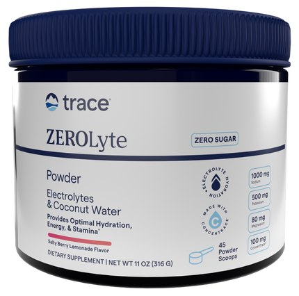 ZEROLyte Electrolytes & Coconut Water Powder, Salty Berry Lemonade, 316 g Powder