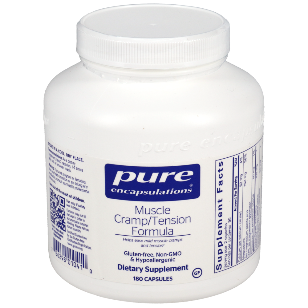 Muscle Cramp/Tension Formula, 180 Capsules , Brand_Pure Encapsulations caps Emersons Form_Capsules Requires Consultation Size_180 Capsules