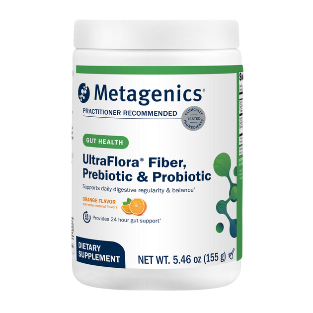 UltraFlora® Fiber, Prebiotic, & Probiotic Powder, Orange, 155 Grams , Form_Powder
