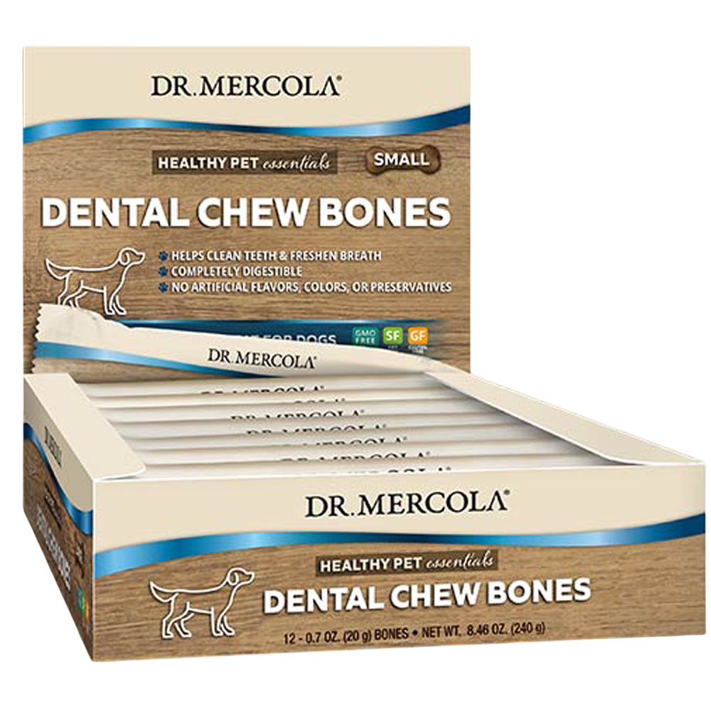 Dog Dental Chew Bones Small, 12 Chewable Tablets