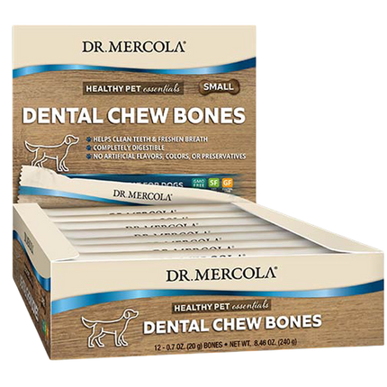 Dog Dental Chew Bones Small, 12 Chewable Tablets