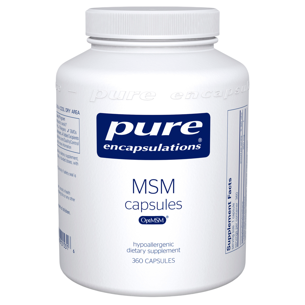 MSM capsules with OptiMSM®, 1700 mg, 360 Capsules , Brand_Pure Encapsulations caps