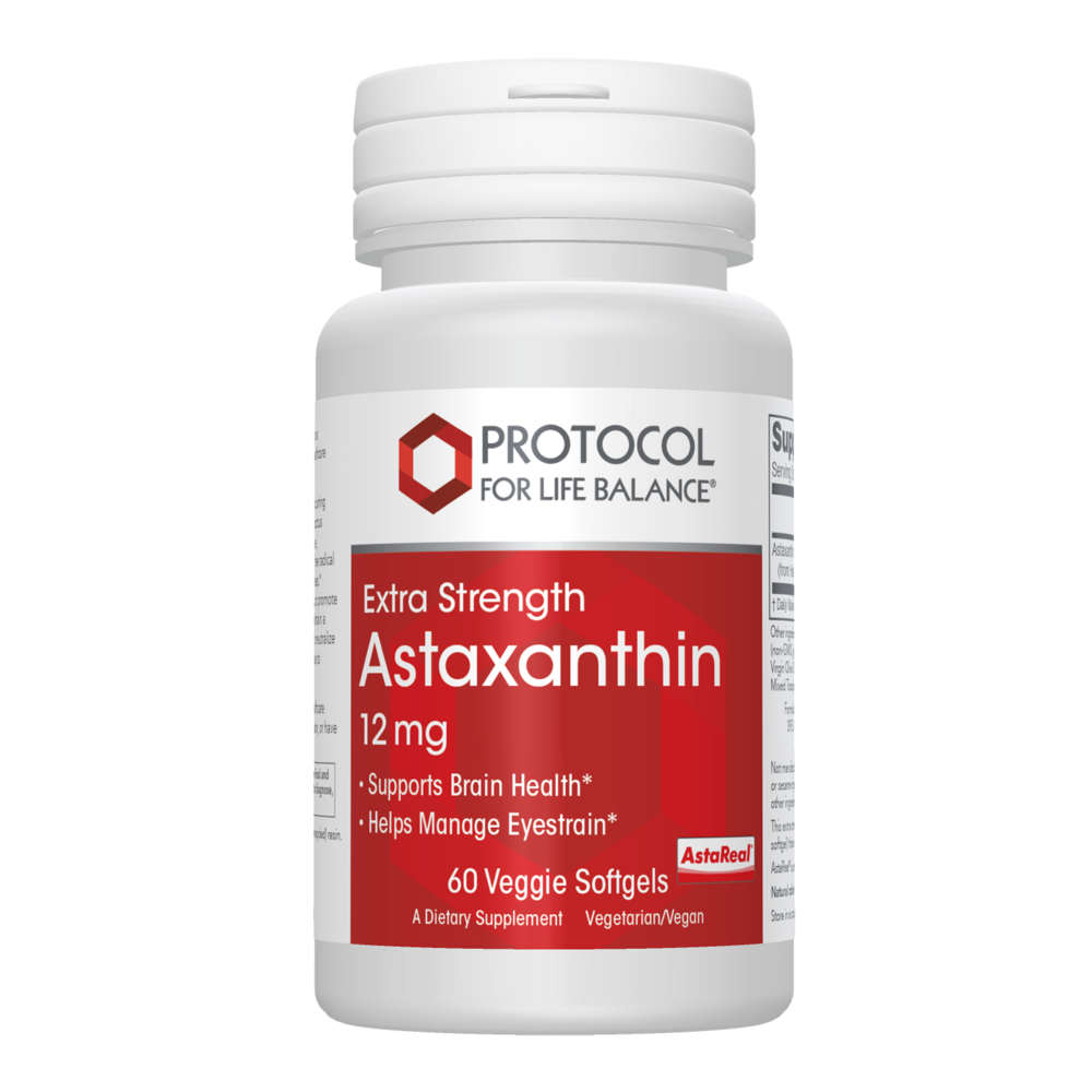 Astaxanthin 12mg, 60 Softgel Capsules , Brand_Protocol for Life Balance Form_Softgels Requires Consultation Size_60 Softgel Capsules softgels