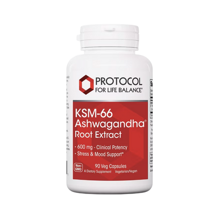 Protocol, KSM-66 Ashwagandha®, Stress and Sleep Support, 90 Capsules , Brand_Protocol for Life Balance capsules Form_Capsules Requires Consultation Size_90 Capsules