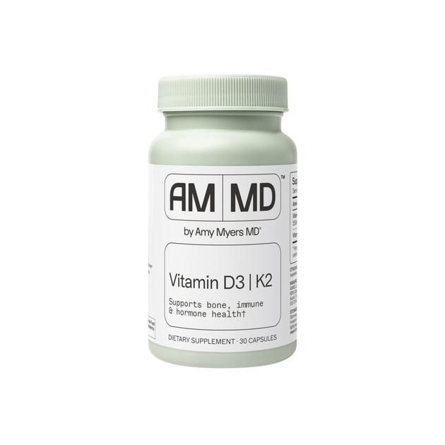 Amy Myers MD Vitamin D3 K2 10000 IU - front