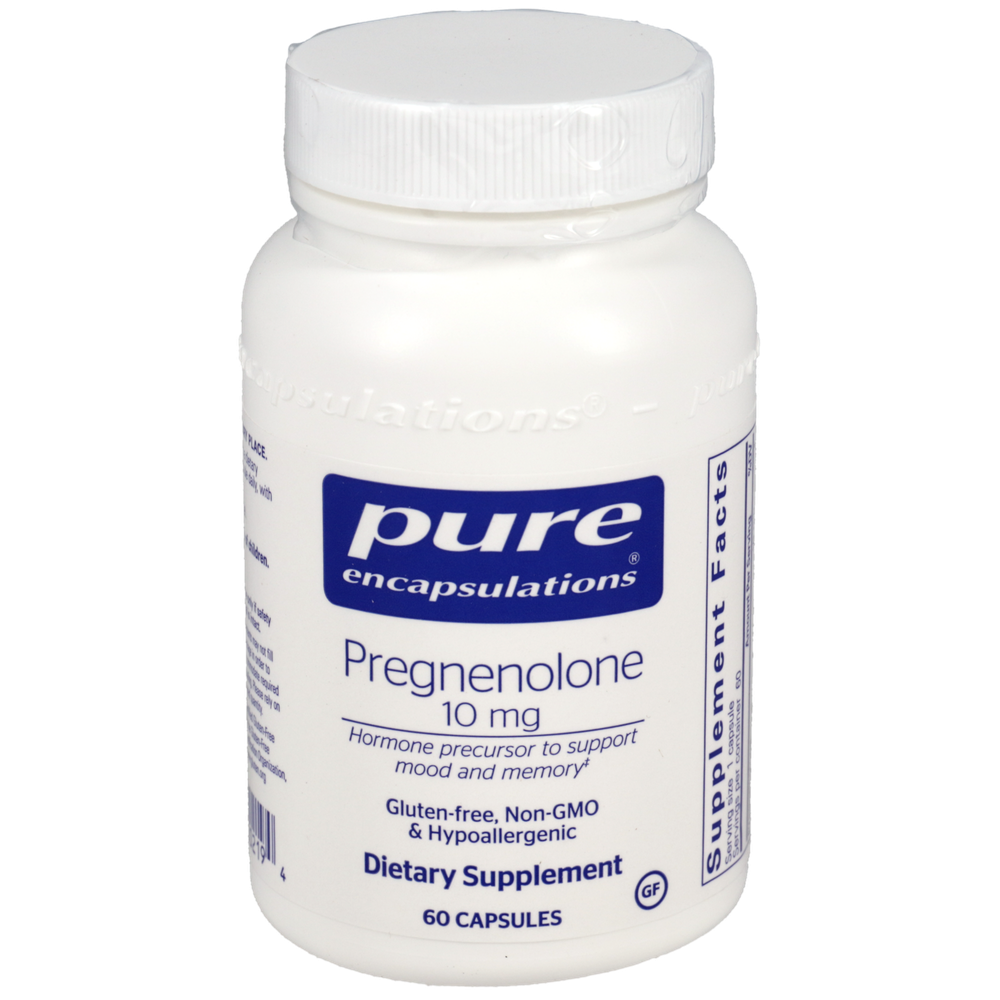 Pregnenolone 10mg, 60 Capsules , Brand_Pure Encapsulations Form_Capsules Requires Consultation Size_60 Capsules