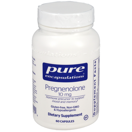 Pregnenolone 10mg, 60 Capsules , Brand_Pure Encapsulations Form_Capsules Requires Consultation Size_60 Capsules