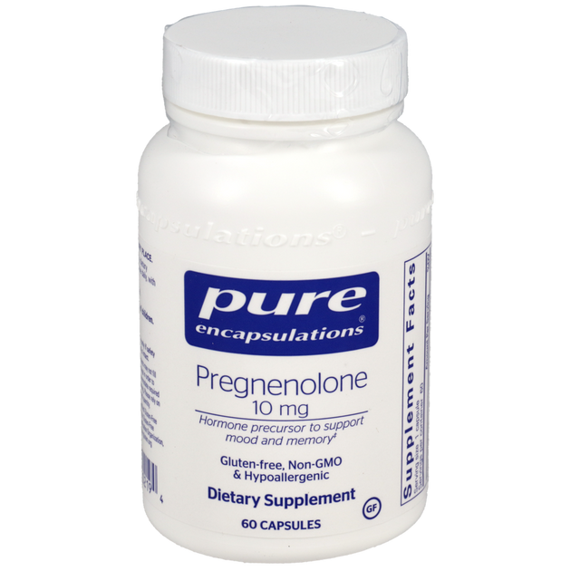 Pregnenolone 10mg, 60 Capsules , Brand_Pure Encapsulations Form_Capsules Requires Consultation Size_60 Capsules