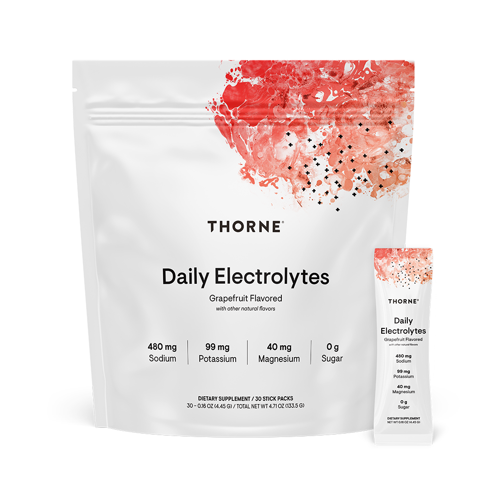 Daily Electrolytes Stick Packs Grapefruit, 30 Packets , Brand_Thorne Research Form_Packets Size_30 Packets