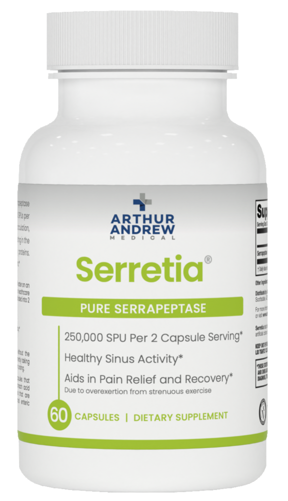 Arthur Andrew Medical Serretia - Pure Serrapeptase 250,000 SPU - front