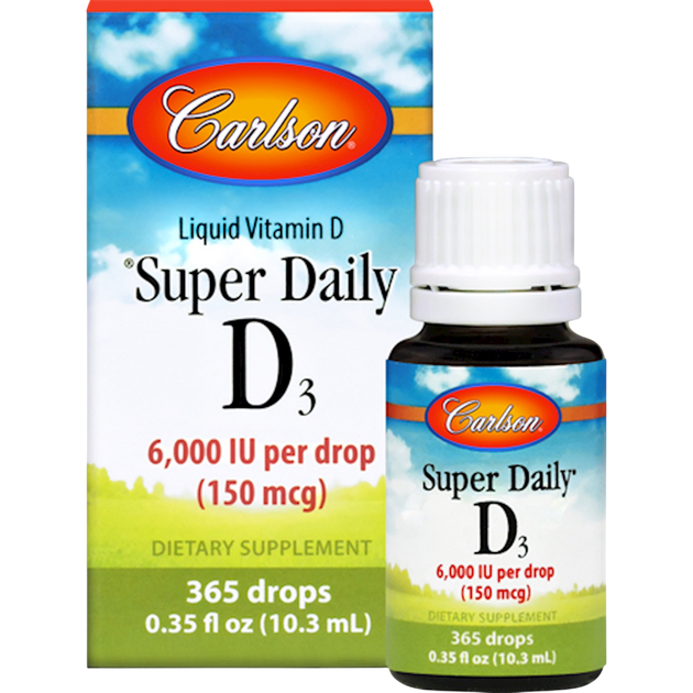 Super Daily D3 6000 IU, 10.3 mL Liquid