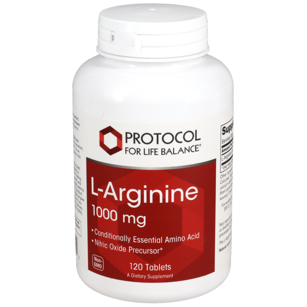 Arginine 1000mg, 120 Tablets , Brand_Protocol for Life Balance Form_Tablets Requires Consultation Size_120 Tablets tablets