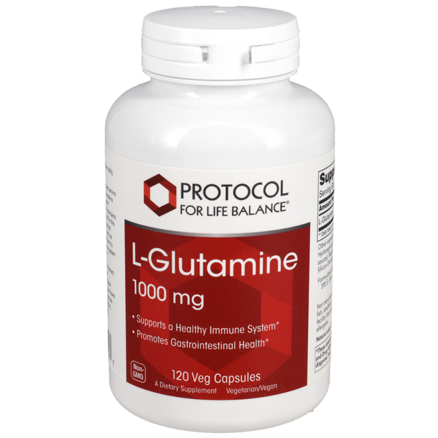 L-Glutamine 1000mg, 120 Capsules , Brand_Protocol for Life Balance capsules Form_Capsules Requires Consultation Size_120 Capsules