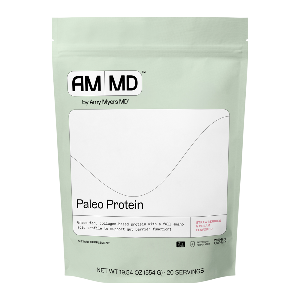 Amy Myers MD Paleo Protein Strawberries and Cream - front
