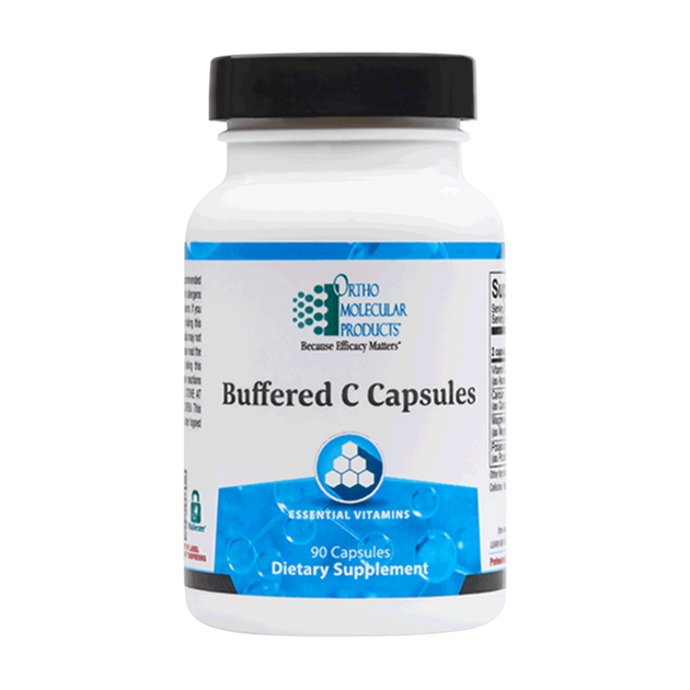 Buffered C Capsules, 90 capsules , Brand_Ortho Molecular caps Form_Capsules Requires Consultation Size_90 Caps
