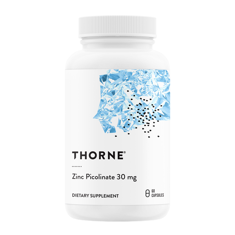 Zinc Picolinate 30mg - NSF Certified for Sport, 60 Capsules , Brand_Thorne Research Form_Capsules Size_60 Capsules