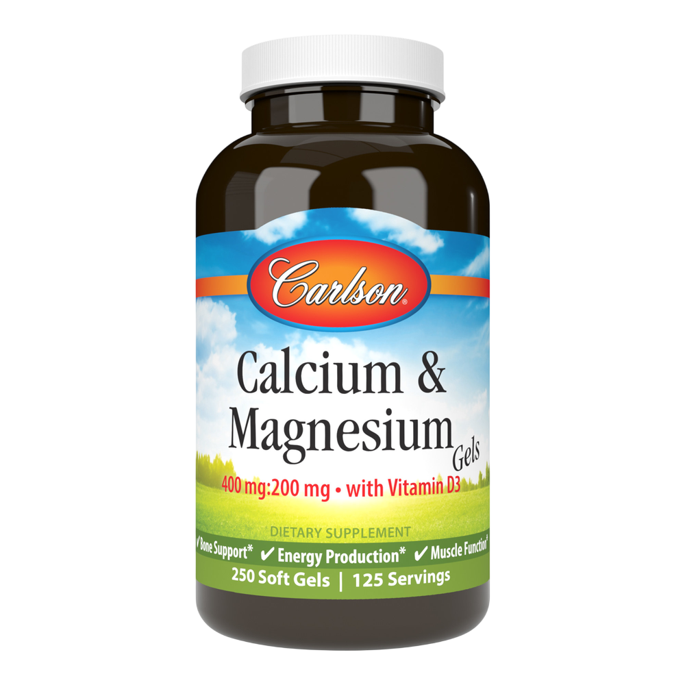 Calcium & Magnesium Gels, 250 Softgels