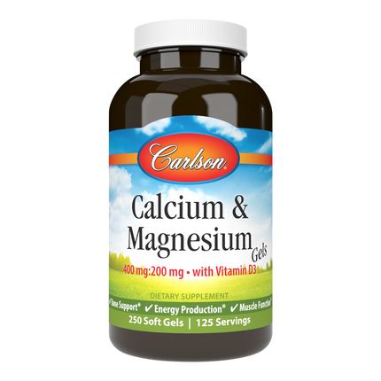 Calcium & Magnesium Gels, 250 Softgels