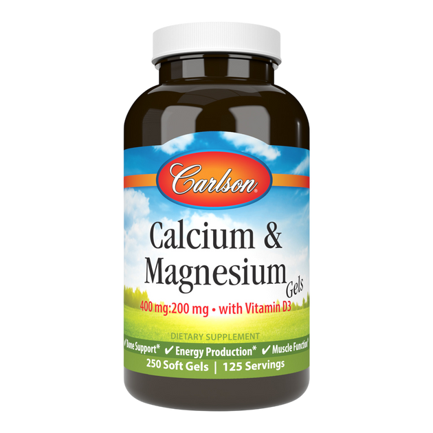 Calcium & Magnesium Gels, 250 Softgels