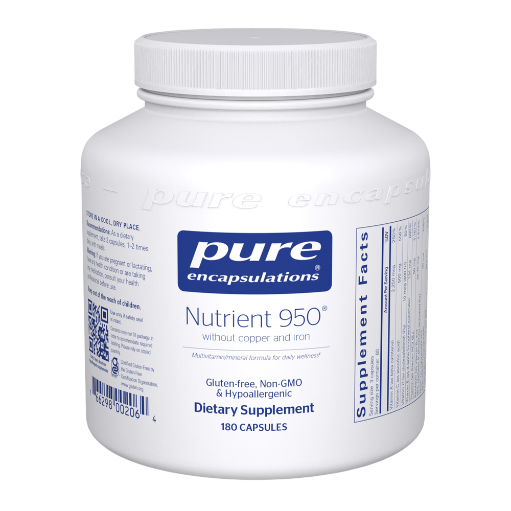 Nutrient 950® without Copper & Iron, 180 Capsules , caps