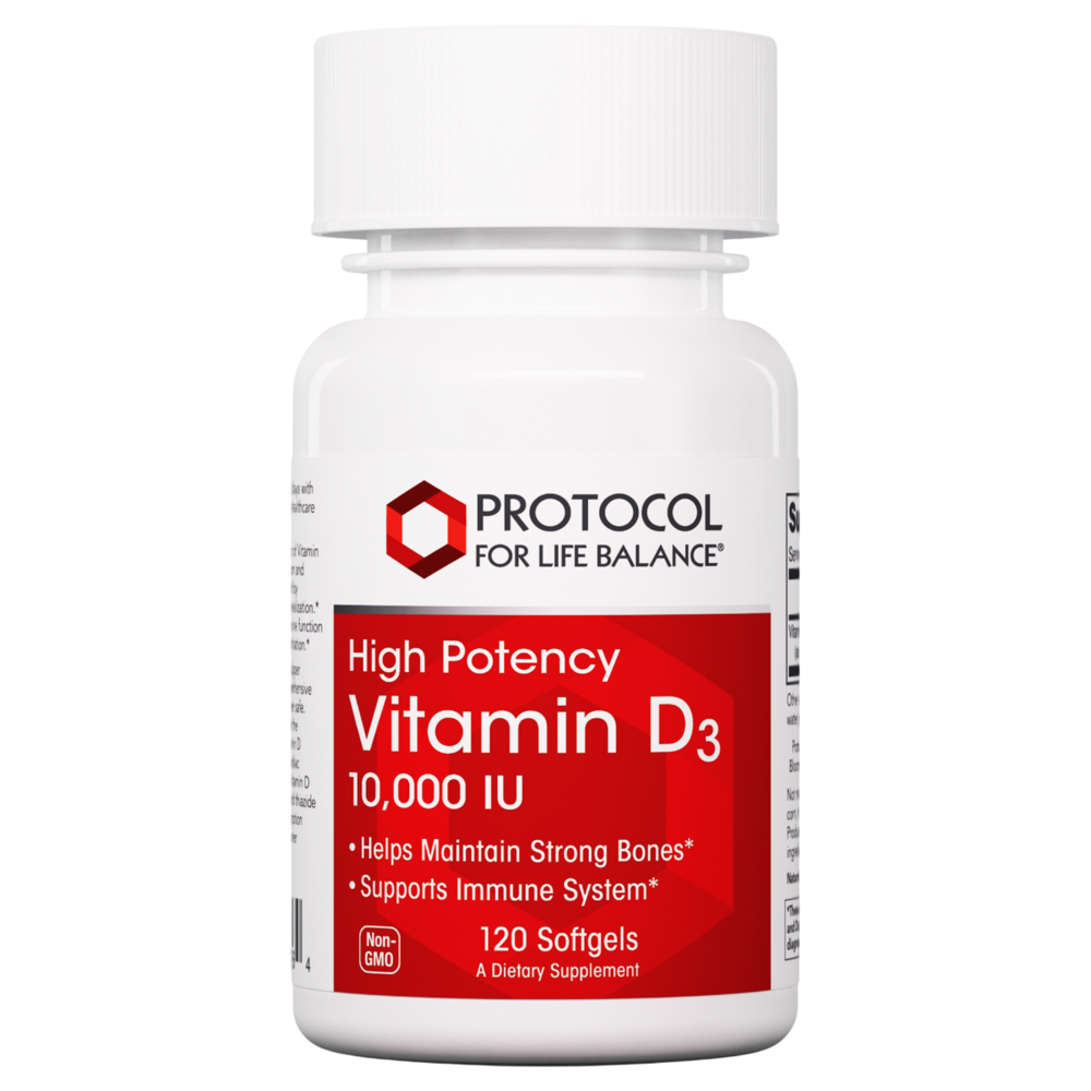 Vitamin D3 10,000IU, 120 Softgels , Brand_Protocol for Life Balance Form_Softgels Requires Consultation Size_120 Softgels softgels
