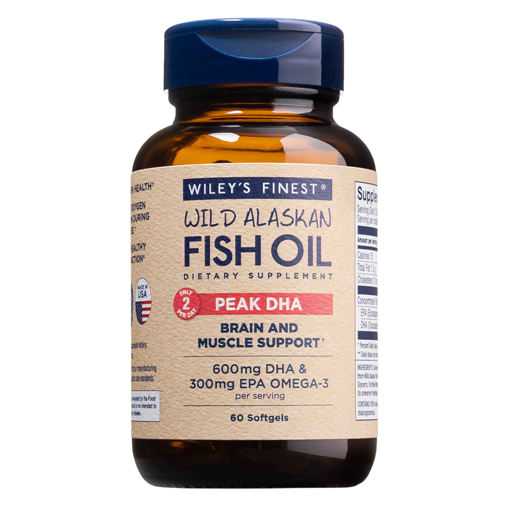 Peak DHA, 60 Softgels , Brand_Wiley's Fish Oil Form_Softgels Size_60 Softgels