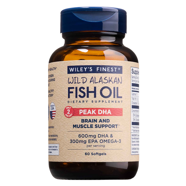 Peak DHA, 60 Softgels , Brand_Wiley's Fish Oil Form_Softgels Size_60 Softgels