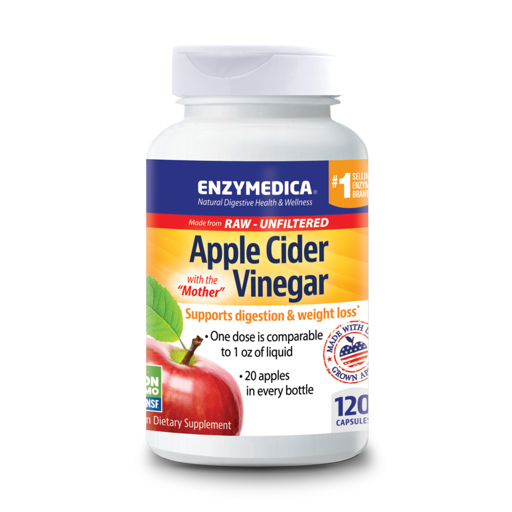 Apple Cider Vinegar (with the "Mother"), 120 Capsules