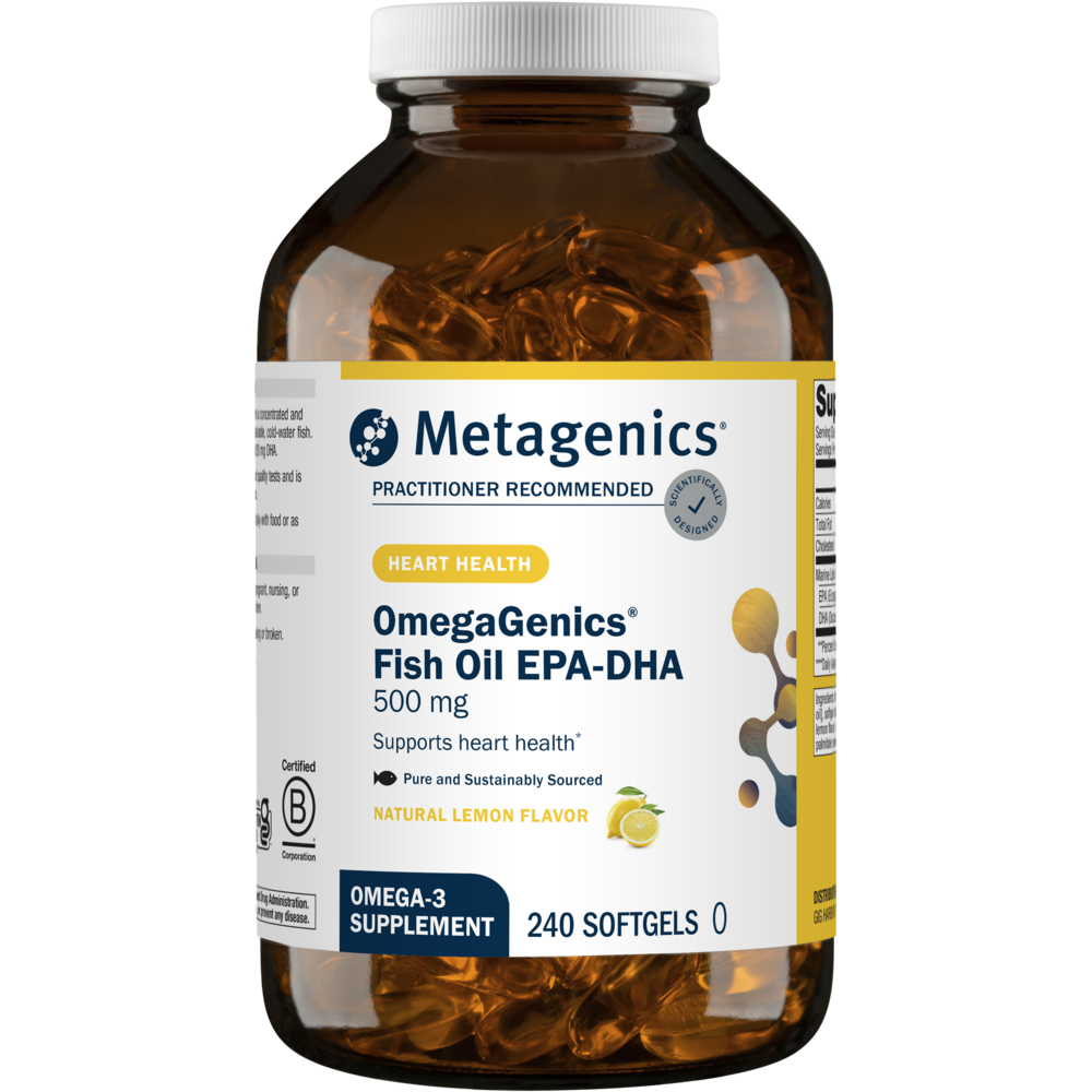 OmegaGenics® EPA-DHA 500, Lemon Flavor, 240 Softgels , Emersons Emersons-Alt Form_Softgels softgels