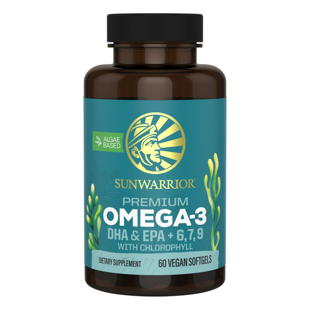 Premium Omega-3, 60 Capsules , Brand_Sunwarrior Form_Capsules Size_60 Capsules