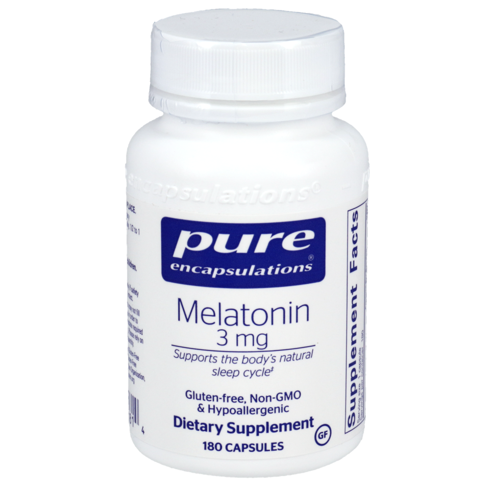 Melatonin, 3 mg, 180 Capsules , Brand_Pure Encapsulations caps Emersons Form_Capsules Requires Consultation Size_180 Capsules